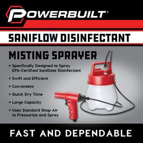 Powerbuilt Saniflow Disinfectant Misting Sprayer