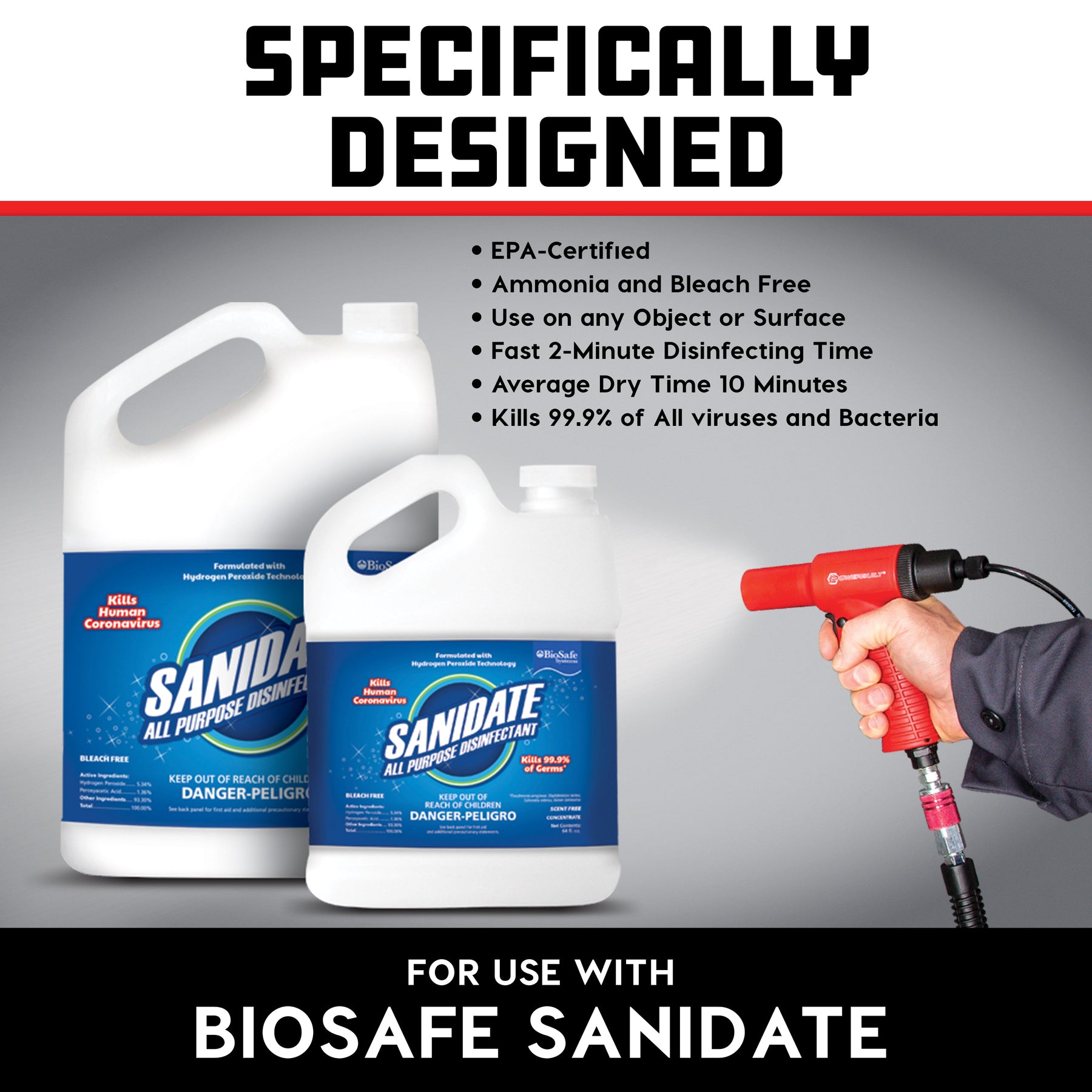 Powerbuilt Saniflow Disinfectant Misting Sprayer