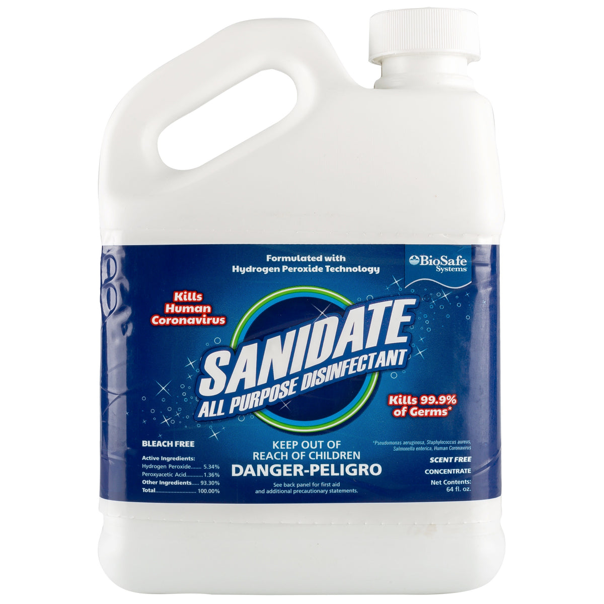 Sanidate Disinfectant Solution For Saniflow Device (64Oz)