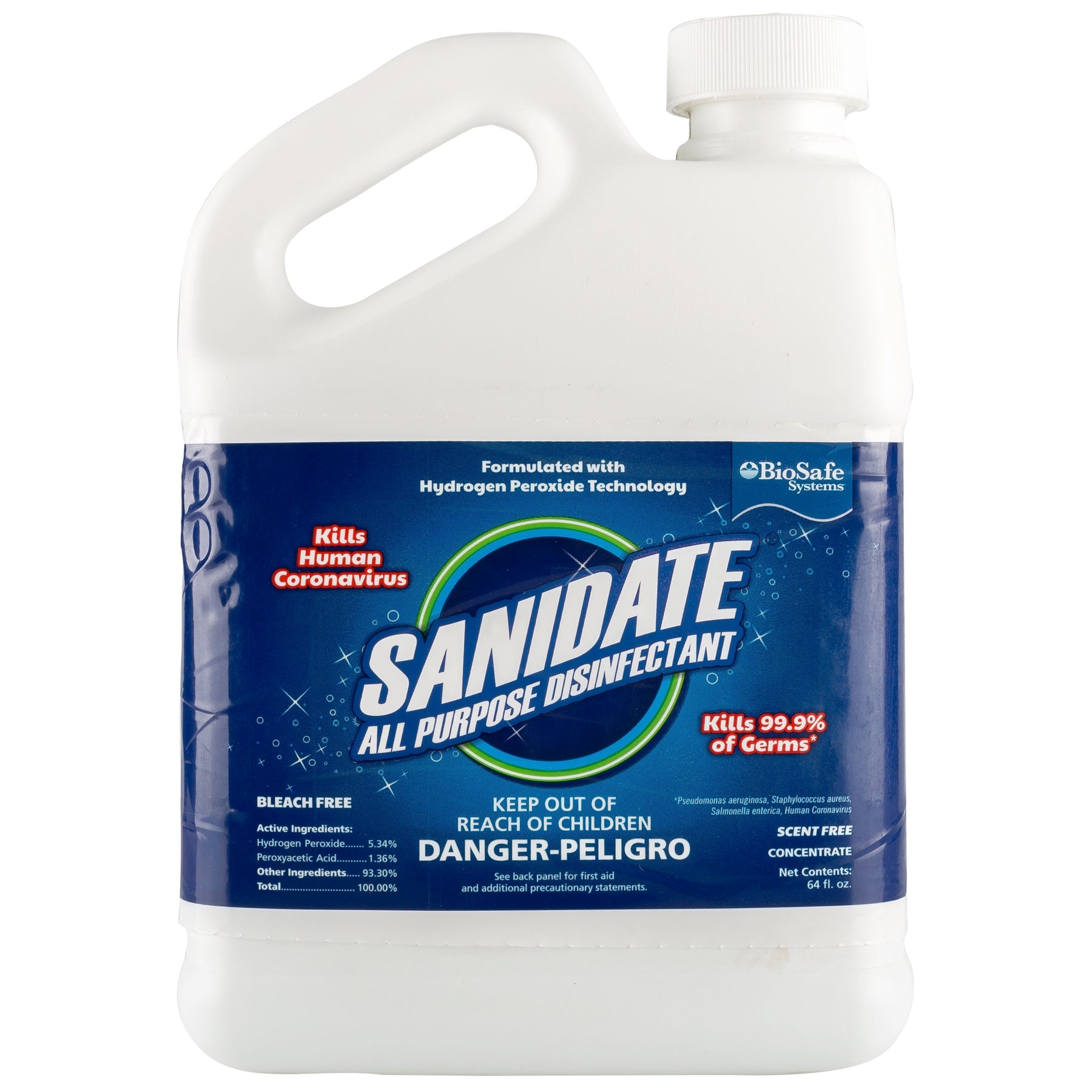 Sanidate Disinfectant Solution For Saniflow Device (64Oz)