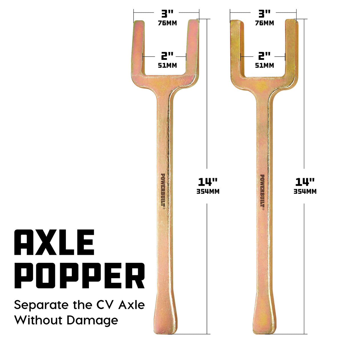 2 Piece CV Axle Wedge Popper Set