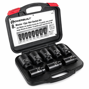8 Piece 1/2 in. Drive 12 Point Metric Axle Nut Socket Set