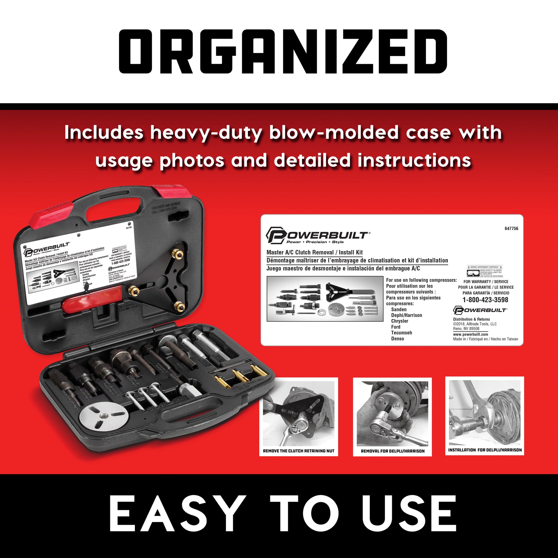 Master A/C Clutch Removal and Installation Kit