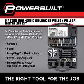 Master Harmonic Balancer Puller / Pulley Installer Kit