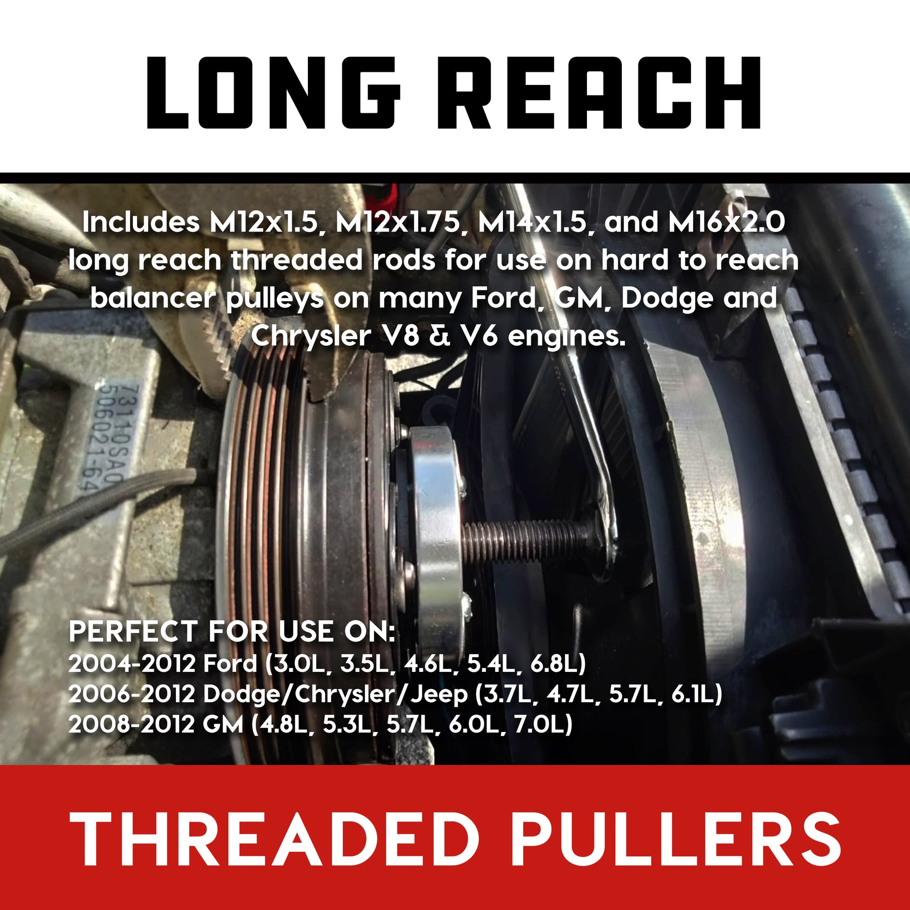 Master Harmonic Balancer Puller / Pulley Installer Kit