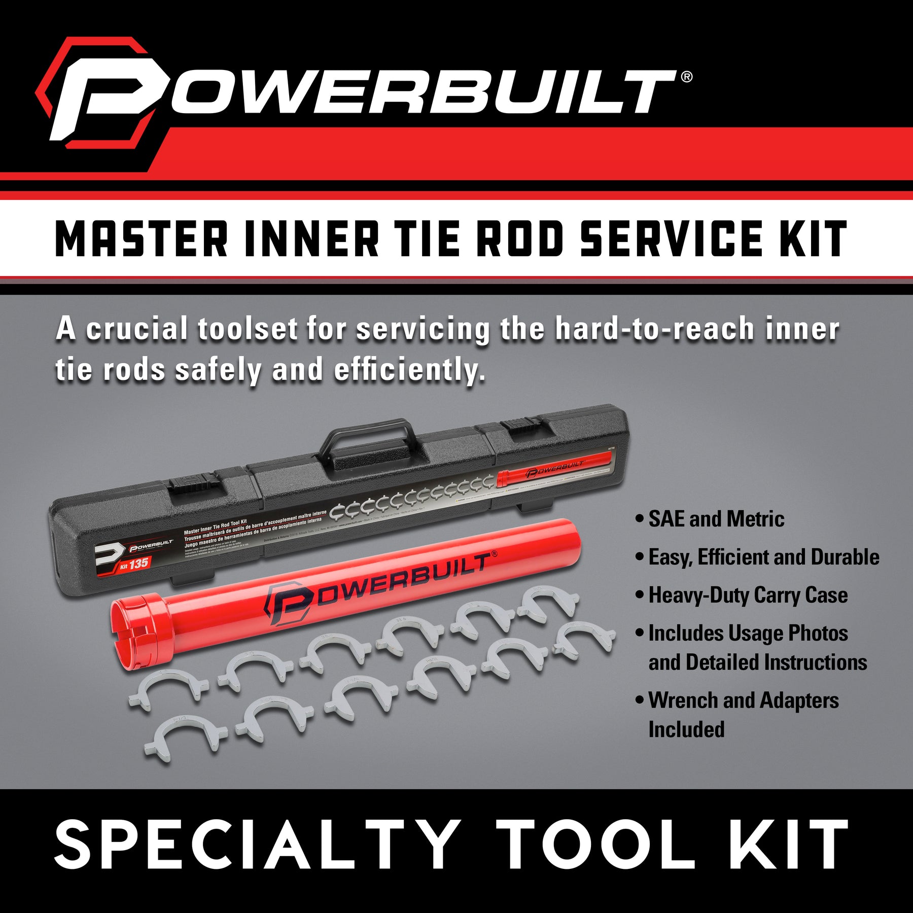 Master Inner Tie Rod Service Kit