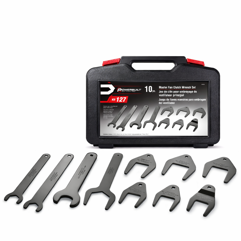 10 Piece Master Fan Clutch Wrench Kit