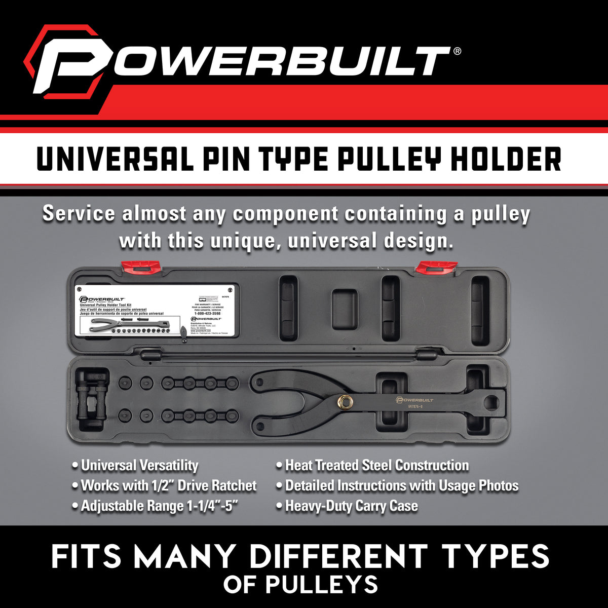 Universal Pulley Holder Tool Kit