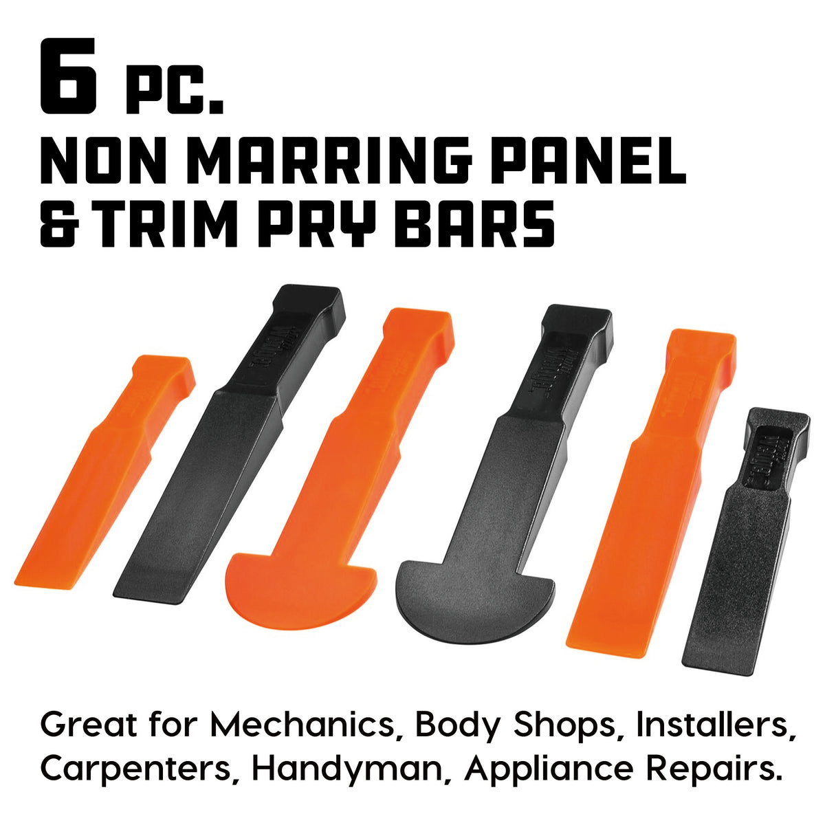 6 Piece Non-Marring Pry Bar Set