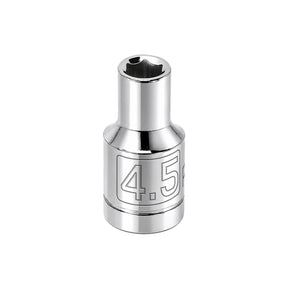 1/4 Inch Drive x 4.5 MM 6 Point Shallow Socket