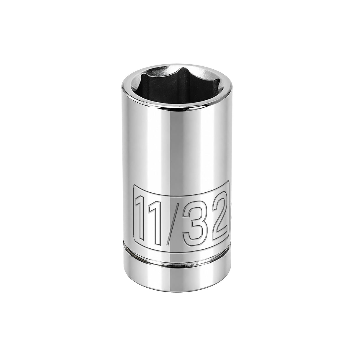 1/4 Inch Drive x 11/32 Inch 6 Point Shallow Socket