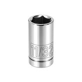 1/4 Inch Drive x 11/32 Inch 6 Point Shallow Socket