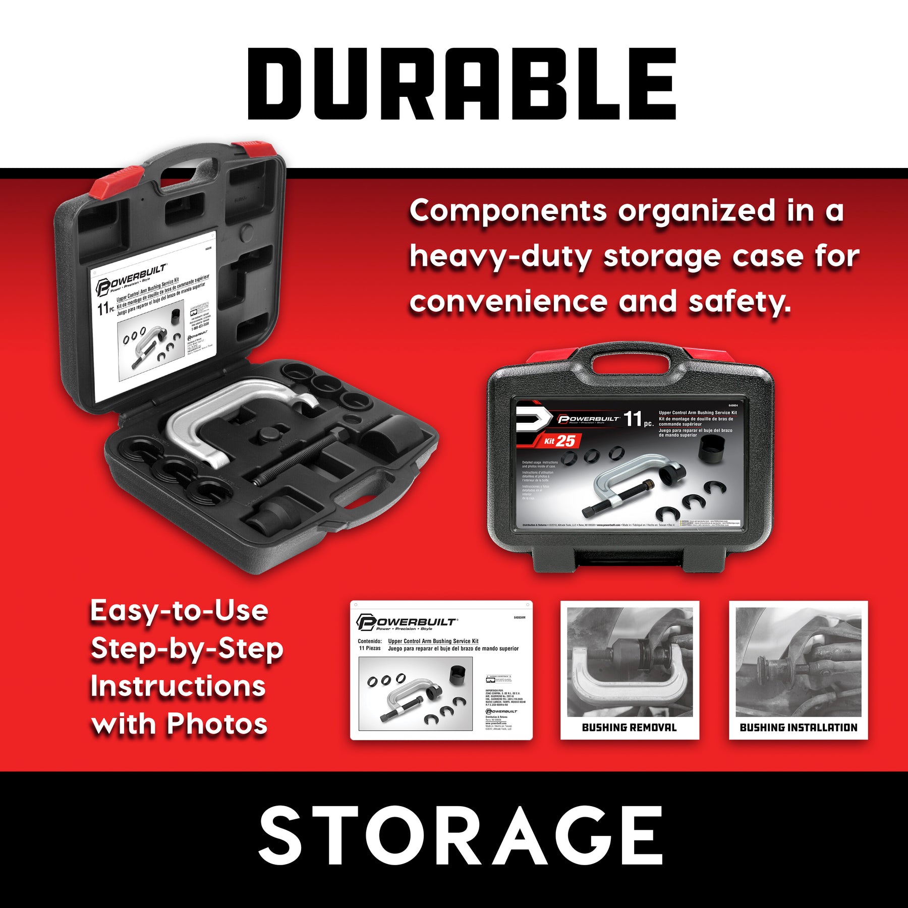 Upper Control Arm Bushing Service Kit