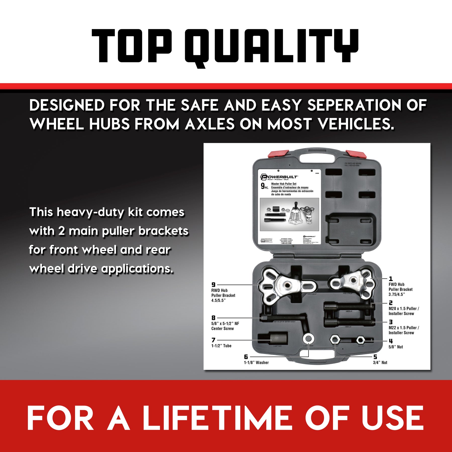 Master Hub Puller Kit