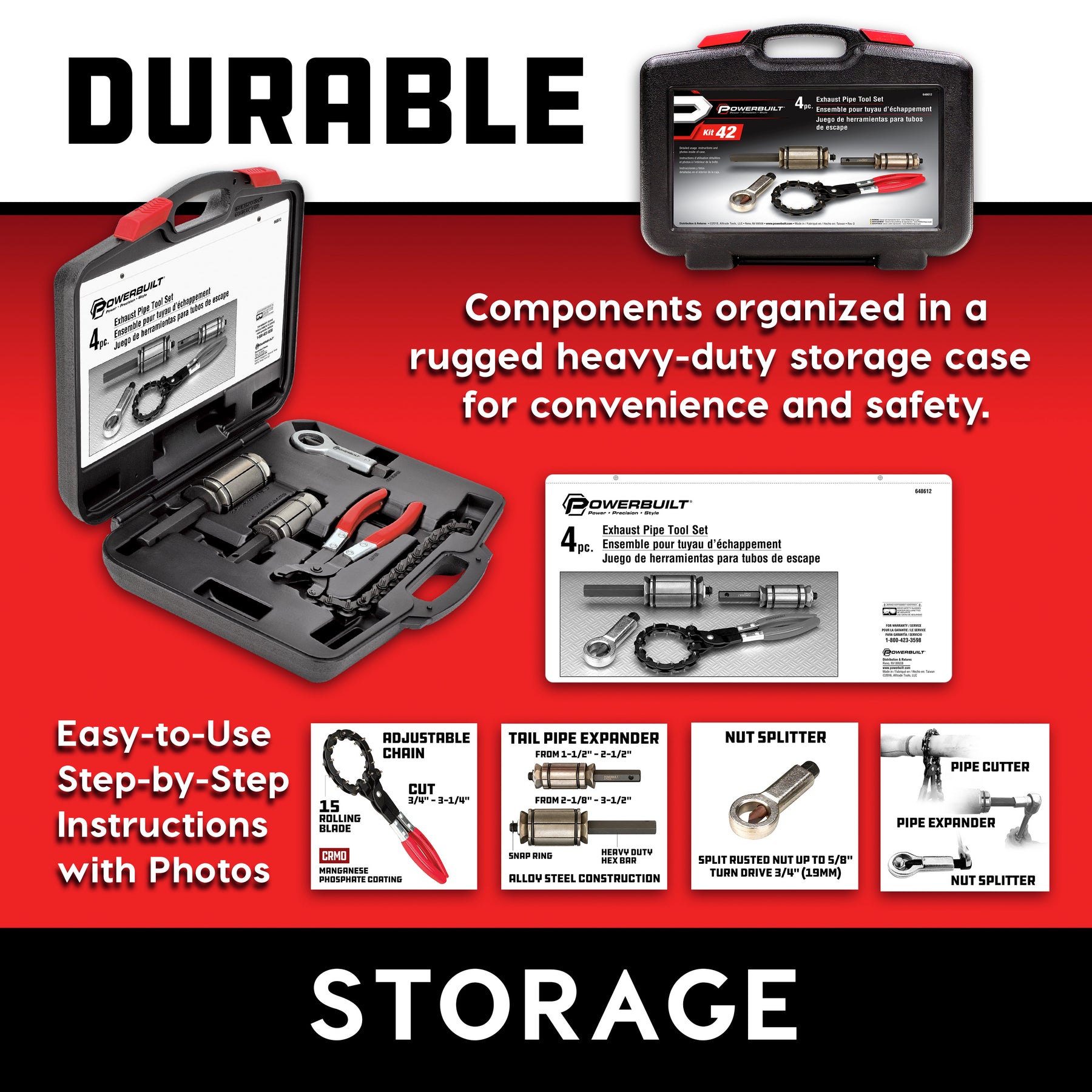 4 Piece Exhaust Pipe Cutting Kit