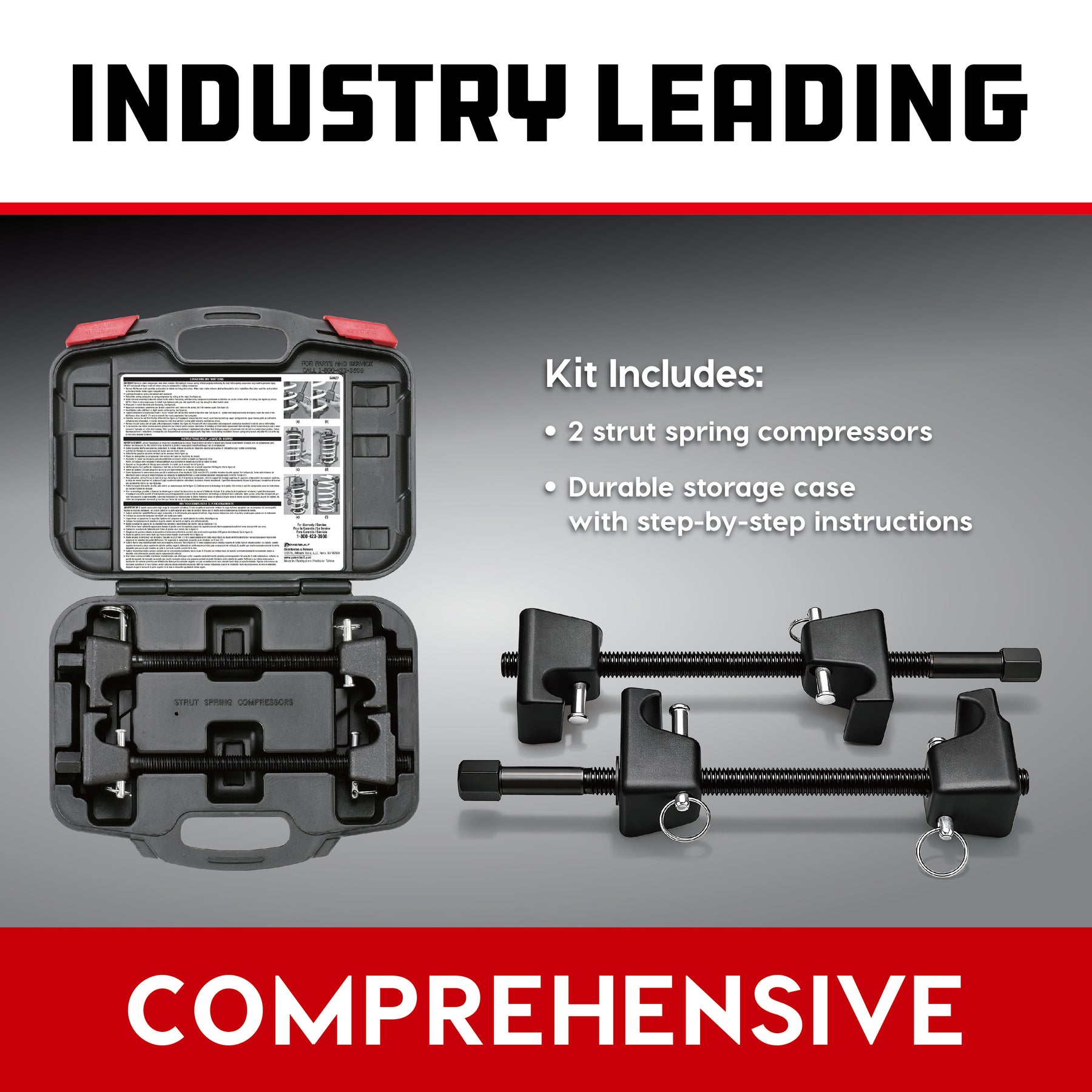 2 Piece Strut Spring Compressor Kit