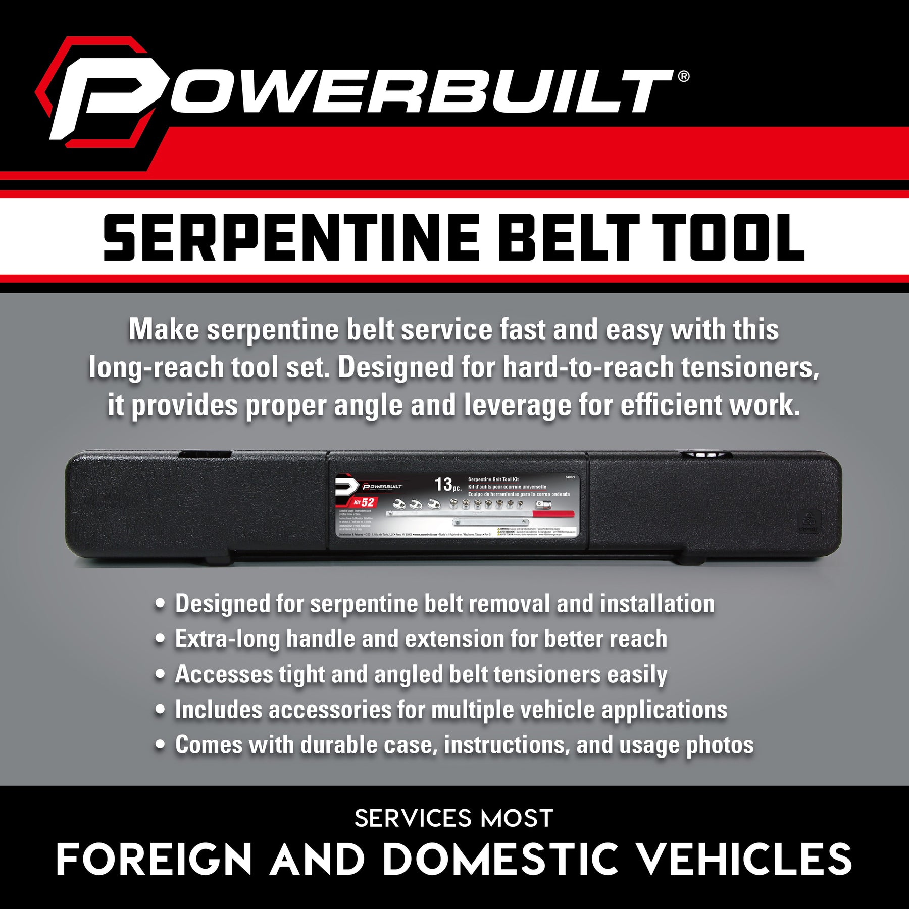 Serpentine Belt Tool Kit
