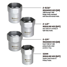 Wheel Bearing Locknut Remover Kit