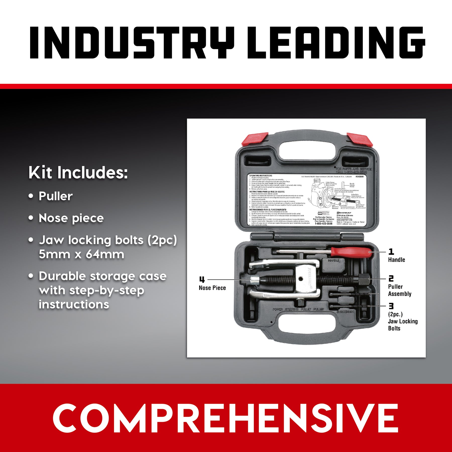 Power Steering Pulley Puller Kit