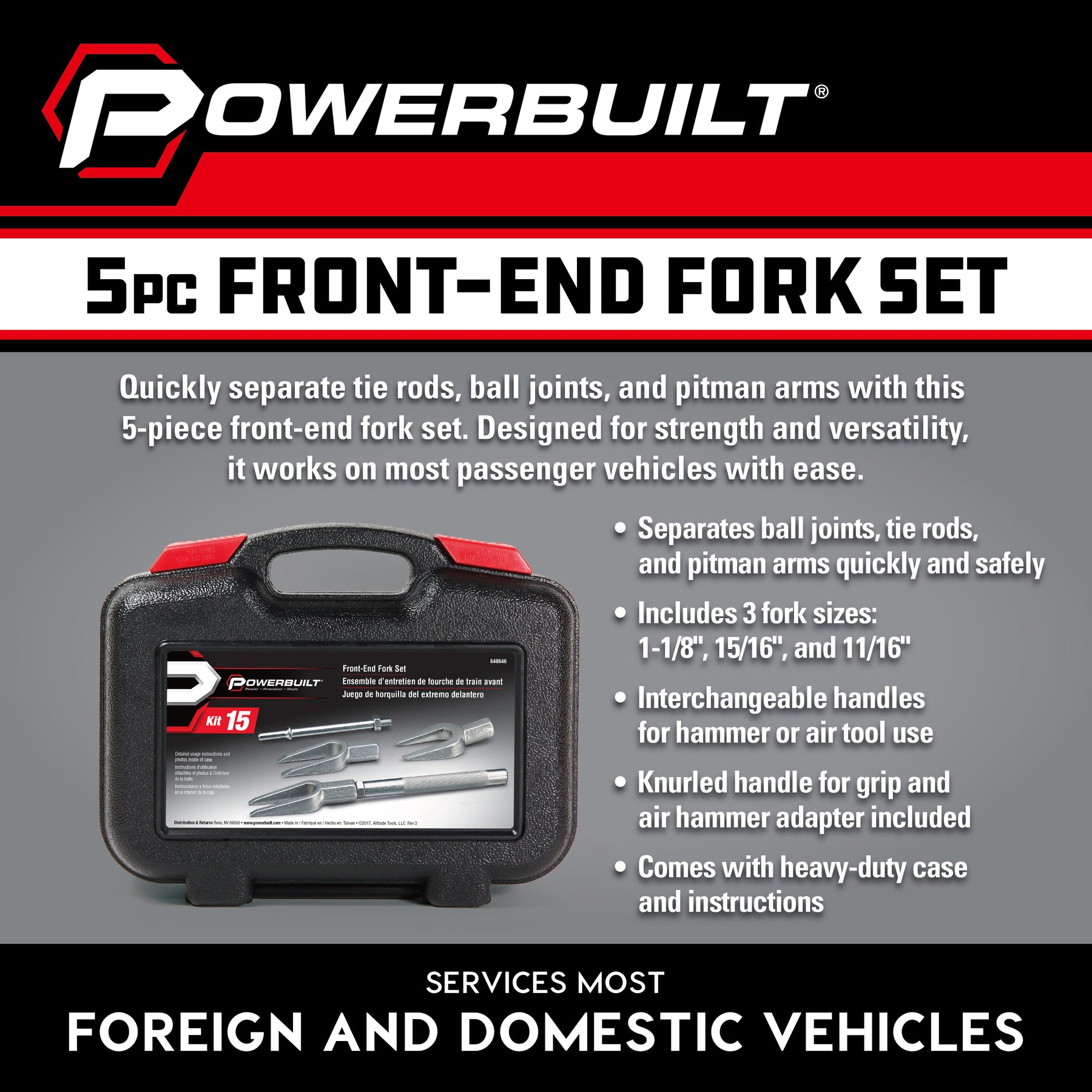 5 Piece Pickle Fork Kit