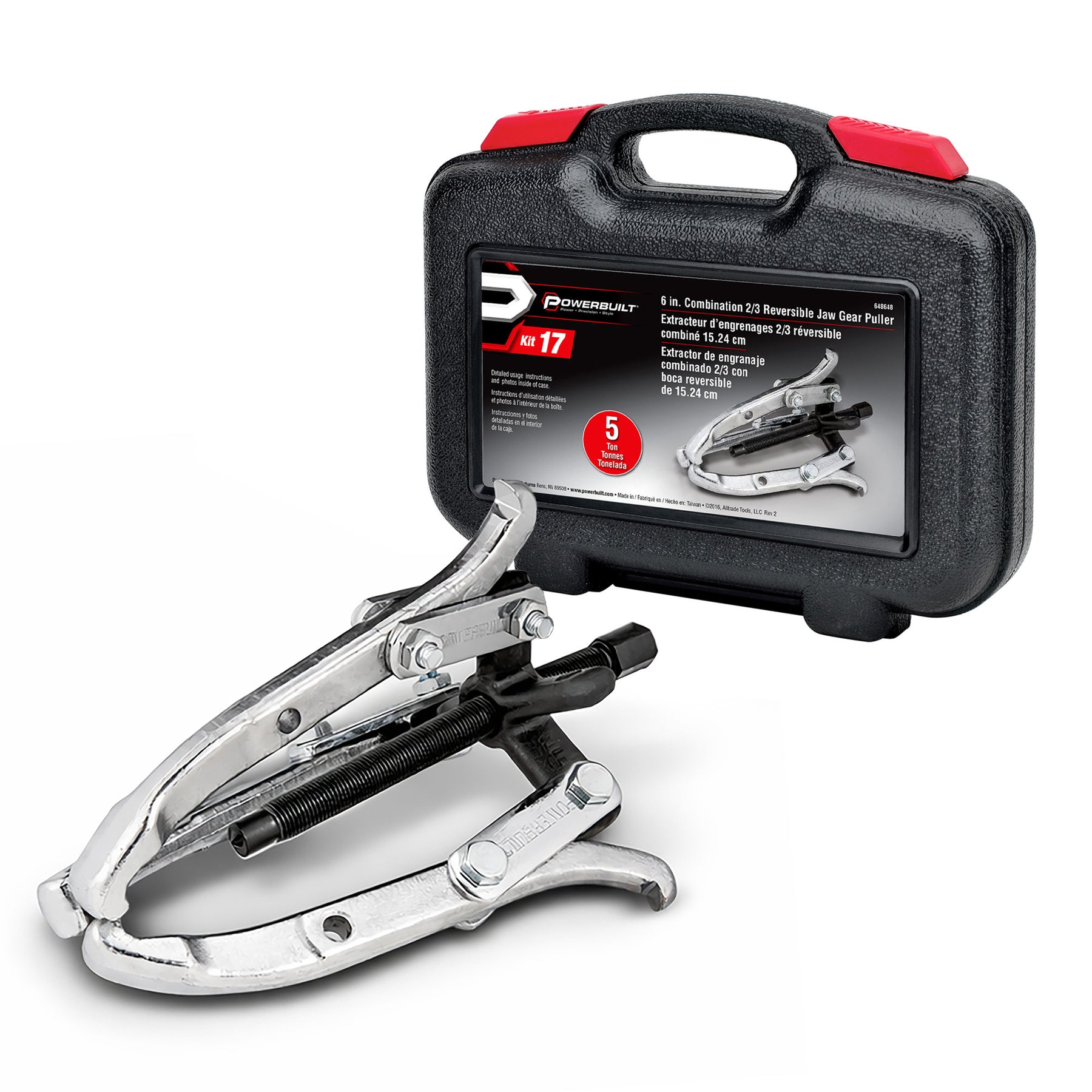 6 in. 3 Jaw Gear Puller Kit