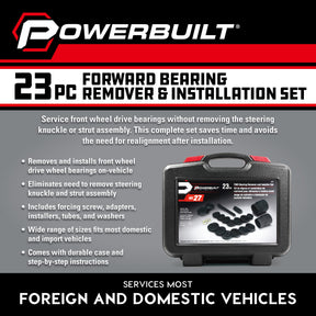 23 Piece FWD Bearing Removal And Installer Kit