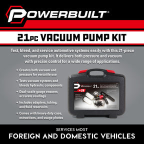 22 Piece Vacuum Pump Kit