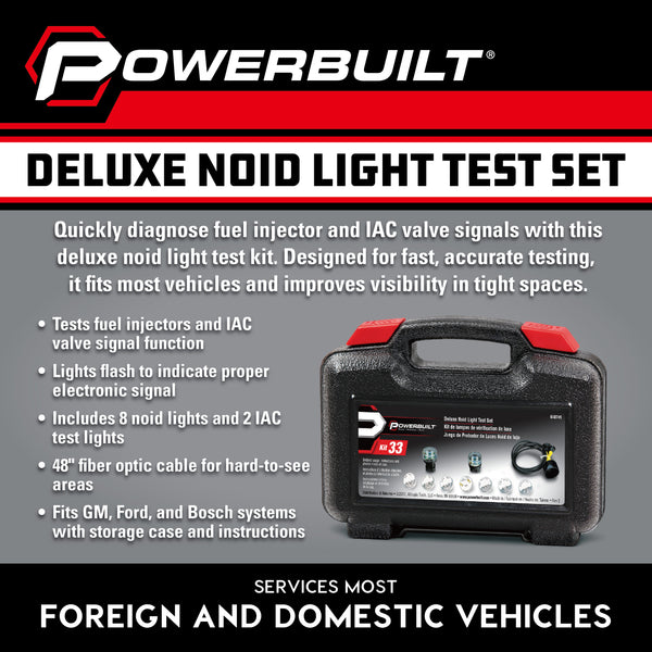 Deluxe Fuel Injection Test Noid Light Tool Set - Kit Tests