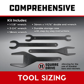 4 Piece Fan Clutch Wrench Kit