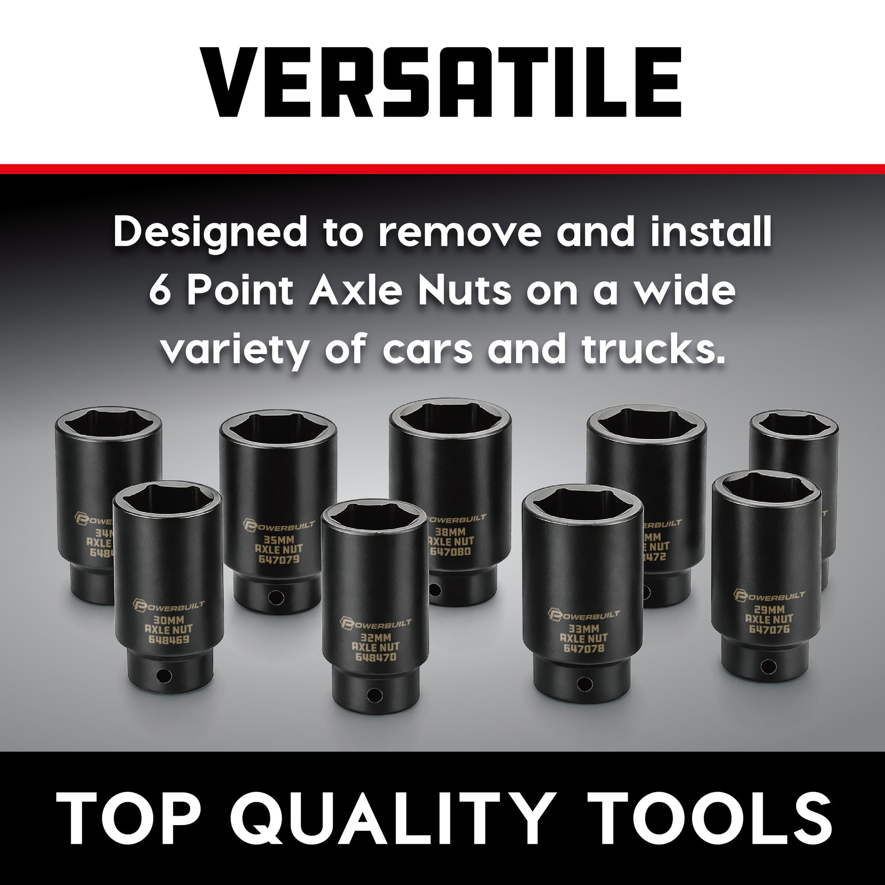 Master Axle Nut Socket Kit