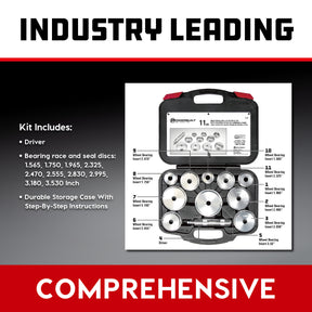 11 Piece Master Bearing Race And Seal Driver Kit