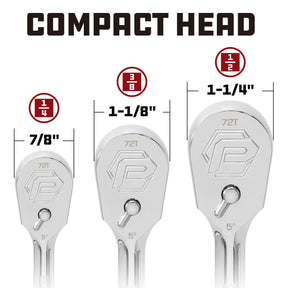 3/8 in. Dr. 72 Tooth Sealed Head Ratchet