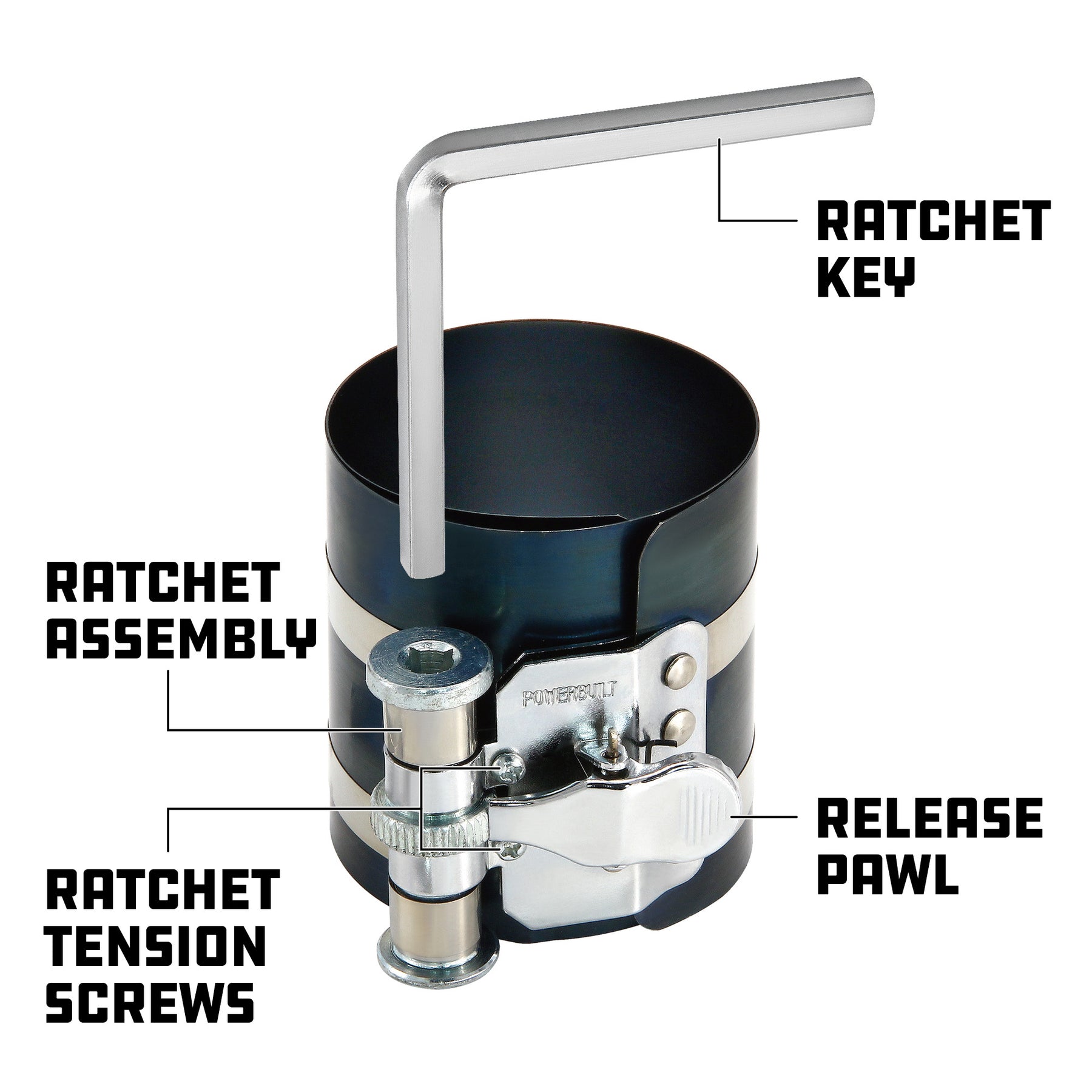 Piston Ring Compressor 3-1/2 in. - 7 in.