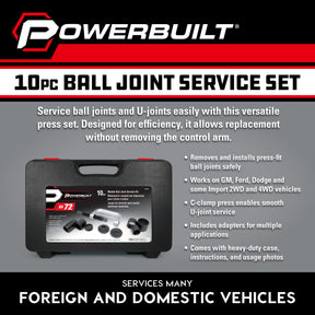 10 Piece Master Ball Joint Service Kit