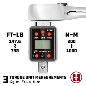 3/4-Inch Drive Digital Torque Adapter