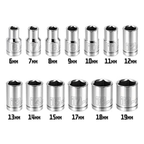 22 Piece 3/8 in. Dr. Metric 6 Pt. Socket Set