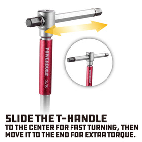 8 Piece SAE T-Handle Hex Key Wrench Set