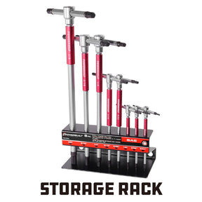 8 Piece SAE T-Handle Hex Key Wrench Set