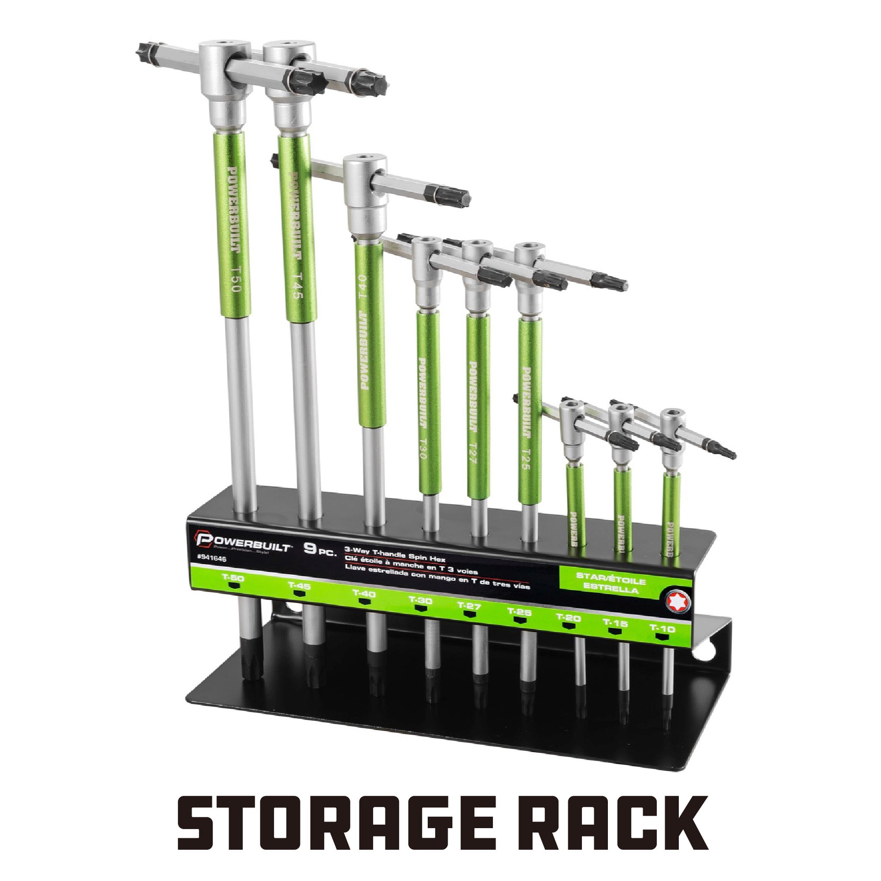 9 Piece T-Handle Torx Key Wrench Set
