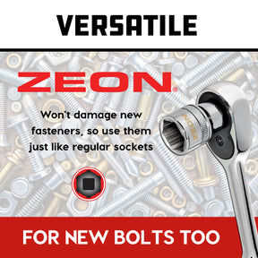 28 Piece Zeon Socket Set for Damaged Bolts