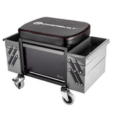 Rolling Stool With Expandable  Tool Trays