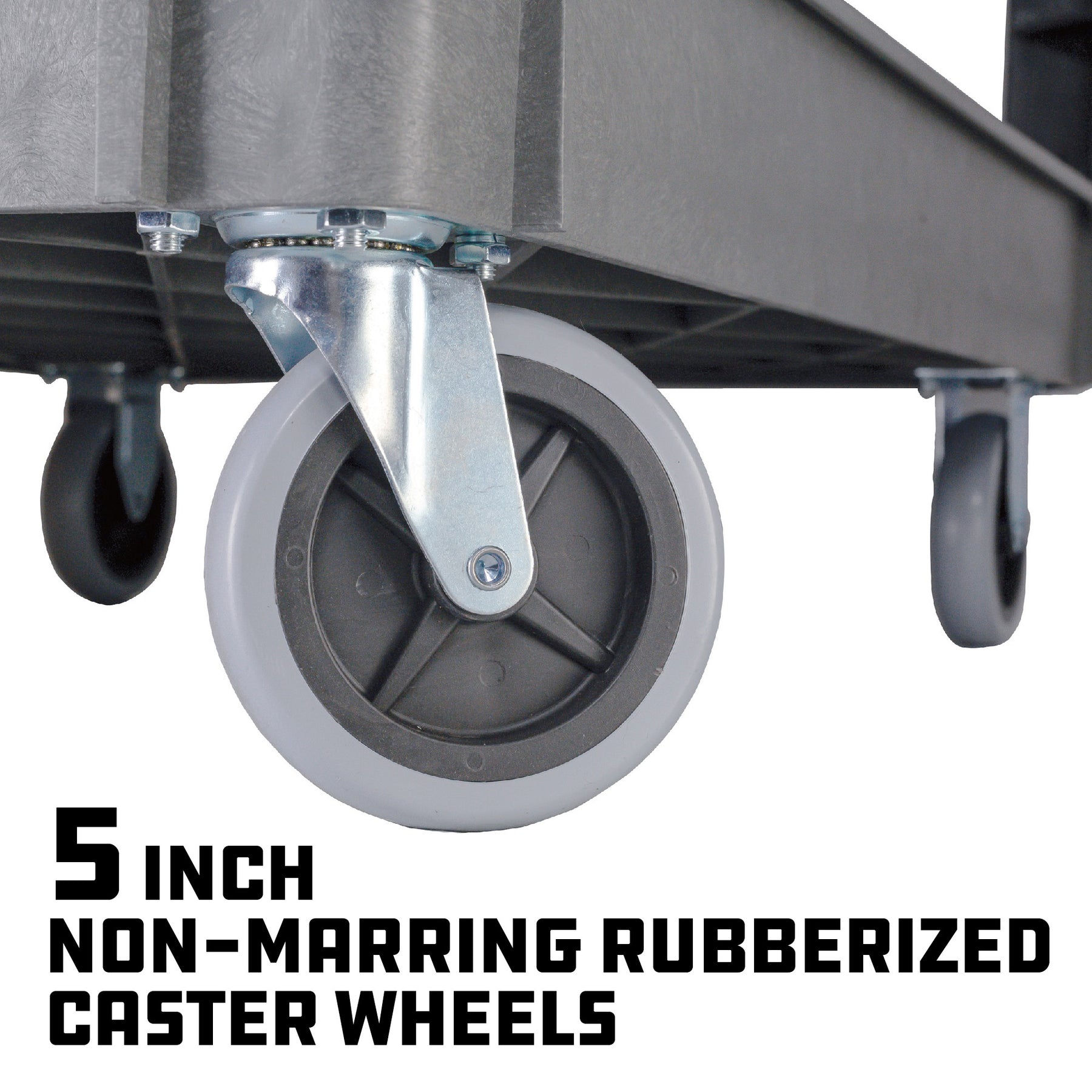 46 Inch x 26 Inch Utility Service Cart with 36 Inch x 24 Inch Tray