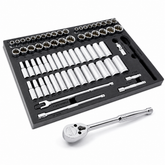 69 Piece Pro Tech 1/2 in. Dr. SAE & Metric Socket Set