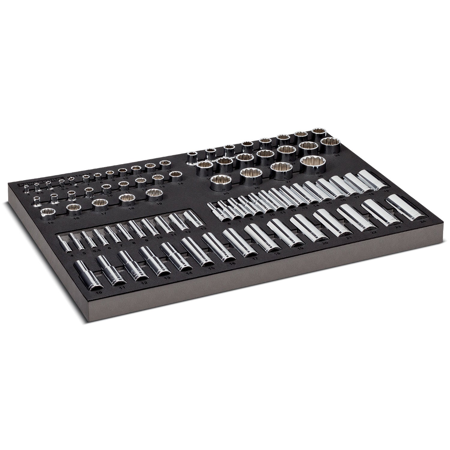 85 Piece Metric Master Socket Set - 1/4 - 3/8 - and 1/2 Inch