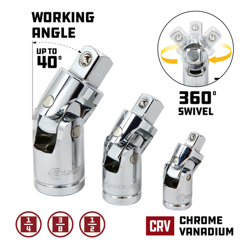 Master Ratchet and Accessories Set - 16 Piece - 1/4 - 3/8