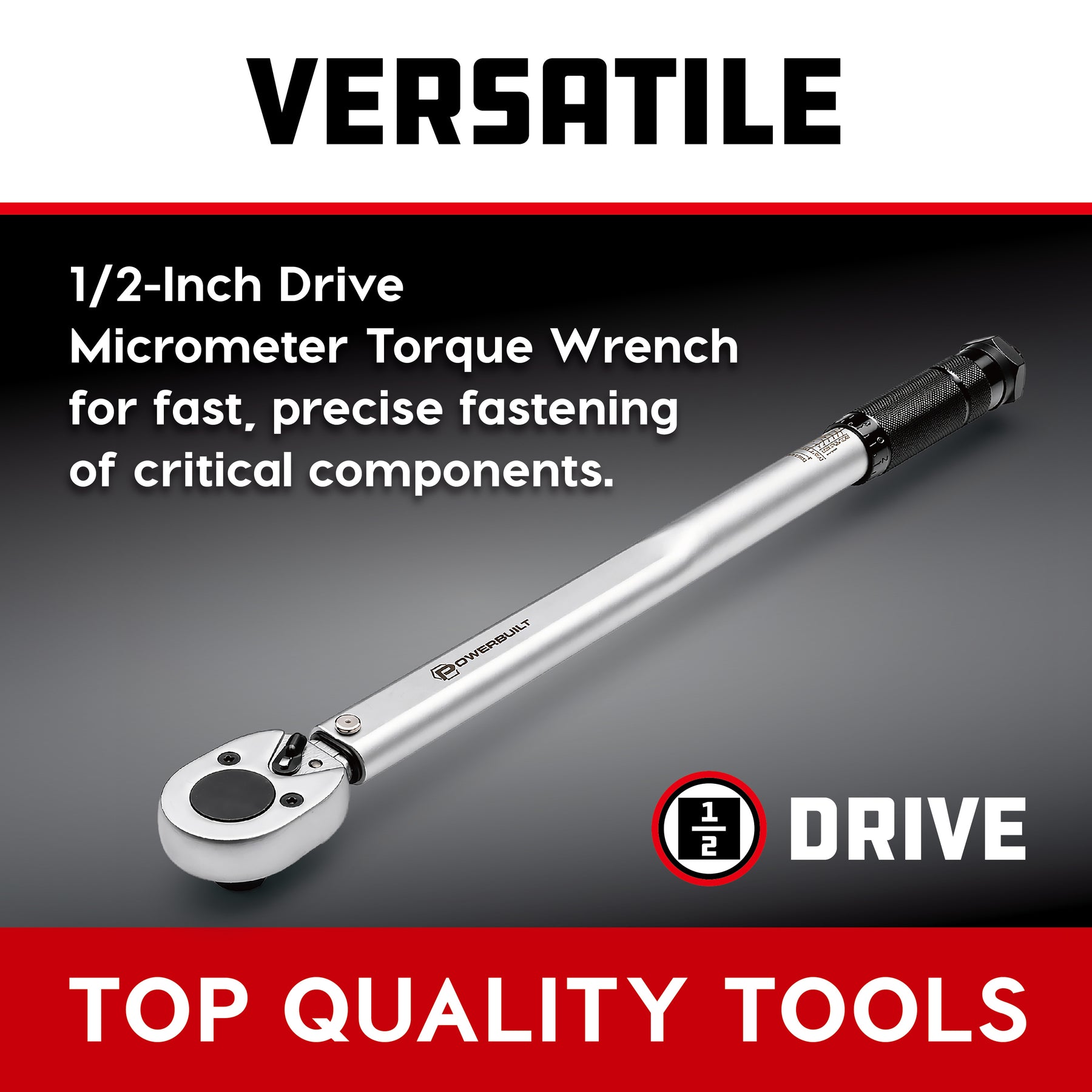 1/2 Inch Drive Screw Type Torque Wrench (20-150  FTLB)