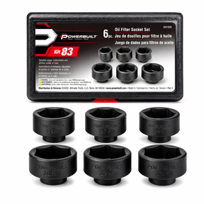6 Piece Specialty Oil Filter Socket Set