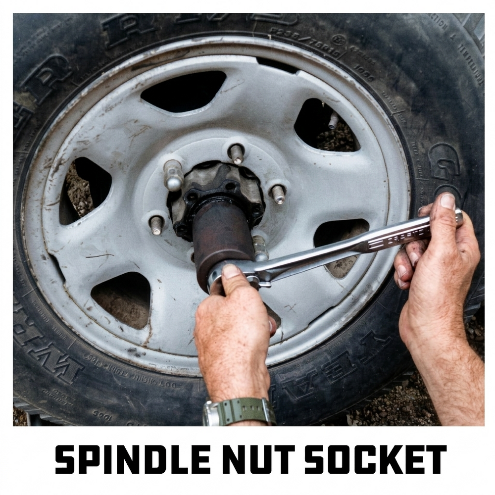 Spindle Socket - 6 Outer Black - 6 Lug - Remove Spindle Nuts