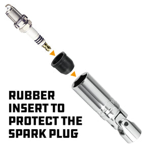3/8 Inch Drive 5/8 Inch U-Joint Spark Plug Socket