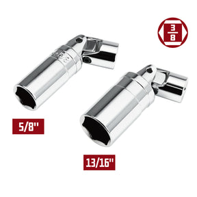 3/8 Inch Drive 5/8 Inch U-Joint Spark Plug Socket